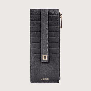 Lodis Long Black Stacker Wallet Credit Card Money ID Holder